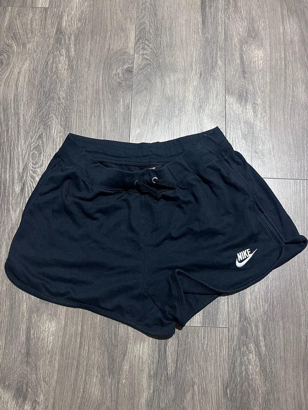 Nike Shorts Womens M Black Athletic Drawstring Pockets 1.5in Inseam Running